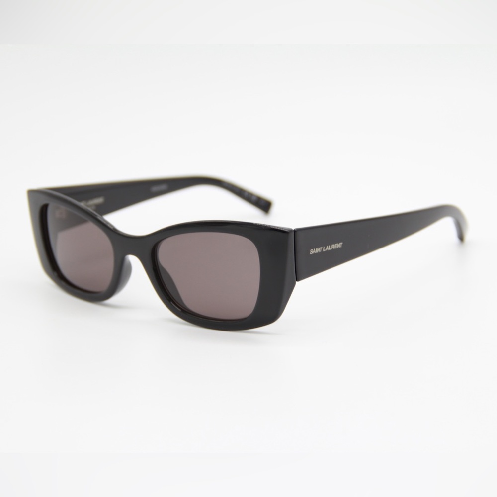 NEW SAINT LAURENT SL593 001 WOMEN BLACK BROWN SUNGLASSES SL 593 - Picture 5 of 11